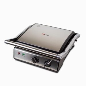 1 (7) Kitchef Panineuse Et Plaque De Grill Détachable 2000w