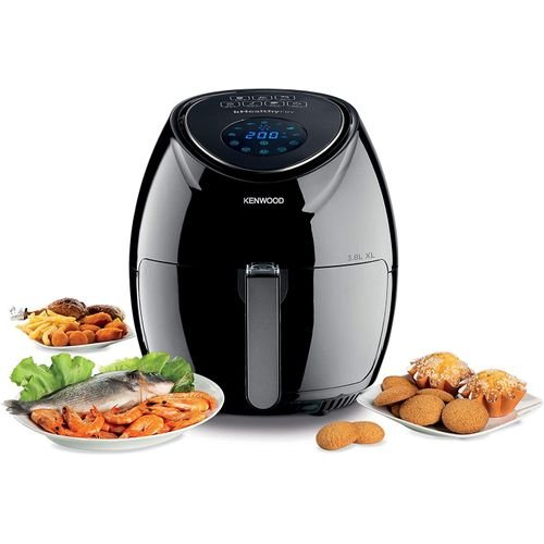 2 (2) Kenwood Friteuse À Air Numérique Kenwood Khealthyfry, 1,7 Kg, 1500 W, Noir