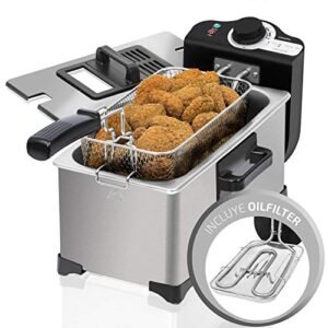 51JiLQLDSoL._SL500_ Clatronic Friteuse Inox - 3L - Fr 3587 - Clatronic