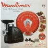 3 Hachoir à viande Moulinex HV8 Plus 2000W : La puissance "Made in France" pour toutes vos viandes