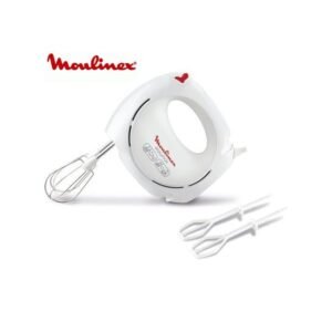 1 Moulinex Batteur - Easy Max - 5V 200W - Blanc/Rouge