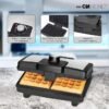 Clatronic Gaufrier Wa 3606 - Argent