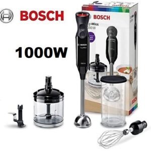 Bosch Mixeur plongeant Multifonctionnel ErgoMixx 1000W -MS61B6170 - Noir-Argent