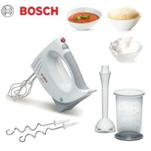 1 (13) Bosch Coffret Batteur & Mixeur 450W -Mfq3540- Blanc