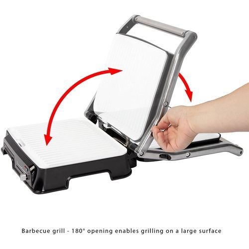 Clatronic Multi Grill Barbecue Panini KG 3571 2000 W Noir/Argent