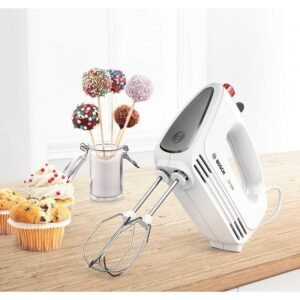 BOSCH CLEVERMIXX MFQ22100 – BATTEUR À MAIN POLYVALENT AVEC FOUETS ET CROCHETS PÉTRISSEURS