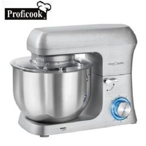 Proficook Robot pétrin - 8 vitesses - 6 litres - 1500 Watts - PC-KM 1188- argent