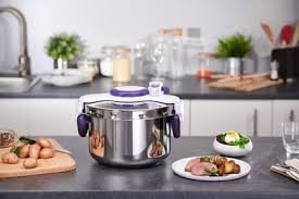 images (11) Seb Cocotte Minute-Clipso Minute Perfect - 7,5L - Silver/Bleu
