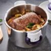 Seb Cocotte Minute-Clipso Minute Perfect - 7,5L - Silver/Bleu