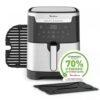 4 (9) Friteuse sans huile Moulinex Easy Fry & Grill XXL : Doublez le plaisir, divisez les calories !