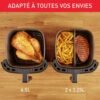 6 Friteuse sans huile Moulinex Easy Fry & Grill XXL : Doublez le plaisir, divisez les calories !