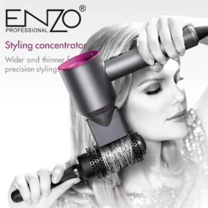 Sèche-cheveux ENZO DY-888 Sèche-cheveux avec mode turbo et ionisation 1600 W Gris