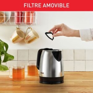 Tefal Bouilloire Easy To Clean 1,7L - 2400W - Ki150D10 Inox/Noir