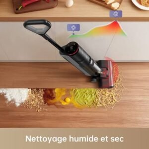 Dreame H12 Pro : Aspirez et lavez en un seul passage pour un sol éclatant