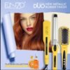 Coffret ENZO Triu 3en1 lisseur + boucleur + brosse lissante + sérum EN-3955W-P rose