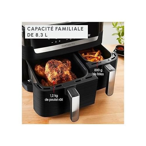 2 (11) Moulinex Friteuse sans huile Dual Easy Fry & Grill