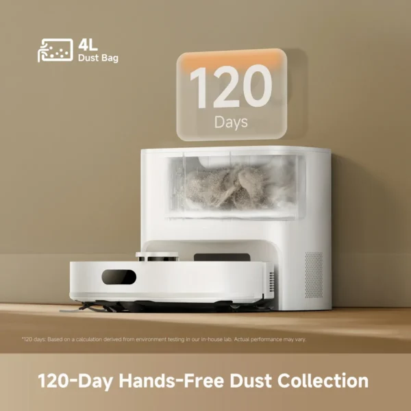 Robot Aspirateur Intelligent DREAME D20 Air Plus avec Station de Vidage