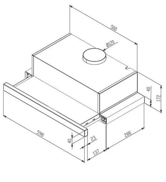 60proff hotte encastrable 7062x details