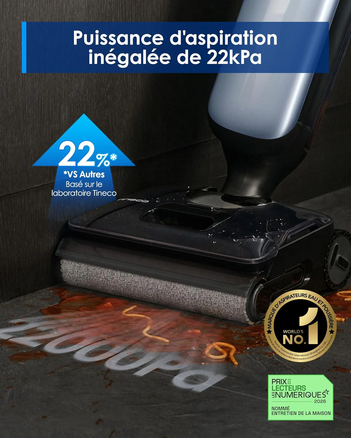 Tineco Floor One S9 Artist Aspirateur Laveur Design Élégant