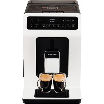 Krups Evidence EA890110 Machine a cafe automatique avec moueur a lait 15 bar blanc