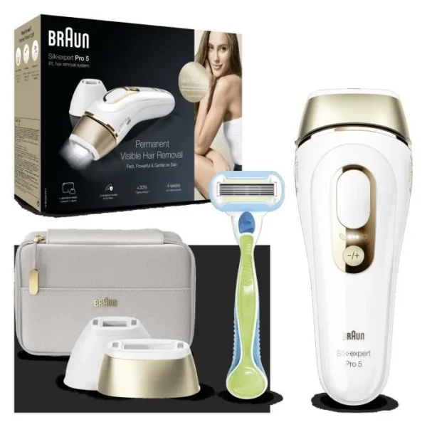 Epilateur a lumiere pulsee braun silk expert pro