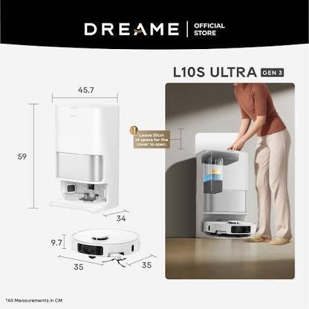 Robot Aspirateur Laveur Dreame L10s Ultra Gen 3 Kit avec PowerDock