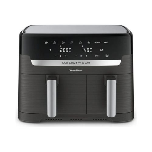 Moulinex friteuse sans huile 2 tiroirs friteuse a air et gril 8 programmes air fryer dual easy fry grill ez905b20 13400751430 L